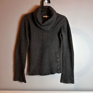 Smart Set - Women’s, Grey, Merino & Cashmere Blend, Sweater, Roll Cowl Neck, XS